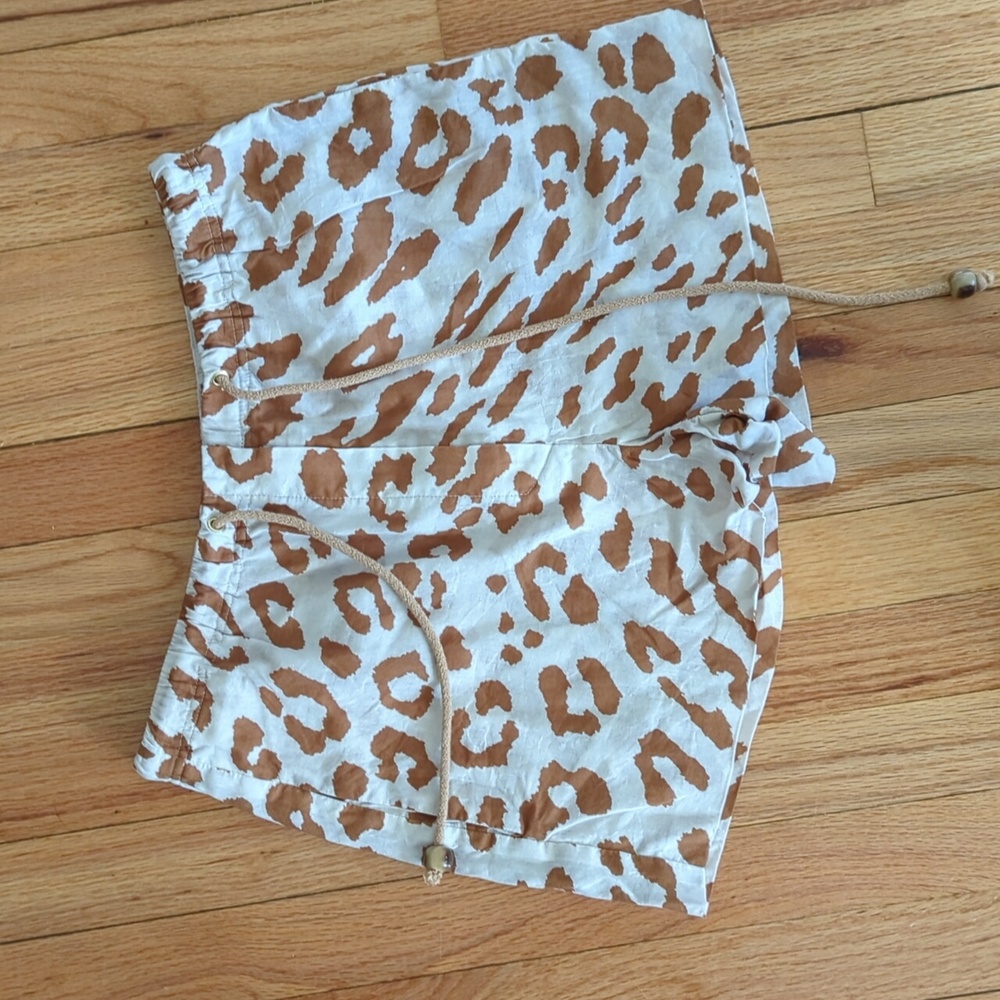 Nanushka animal print shorts